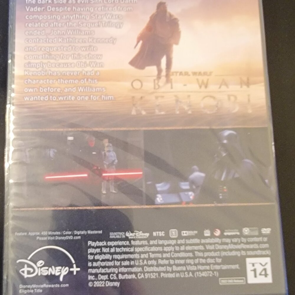 Season One - 1 "Obi - Wan Kenobi" DVD Region 1 Free Shipping Disney+ - Picture 2 of 2
